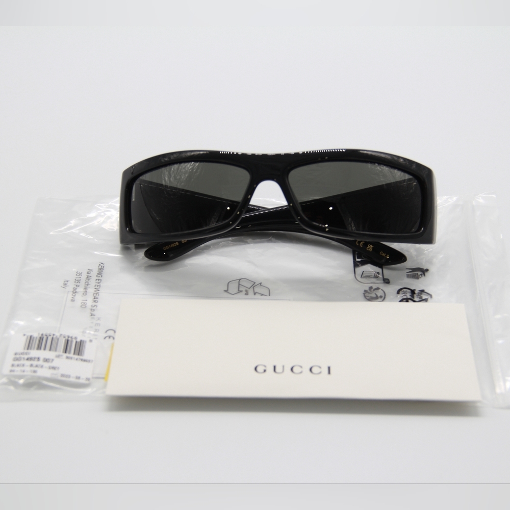 NEW GUCCI SUNGLASSES GG1492S BLACK UNISEX EYEWEAR - Picture 12 of 13